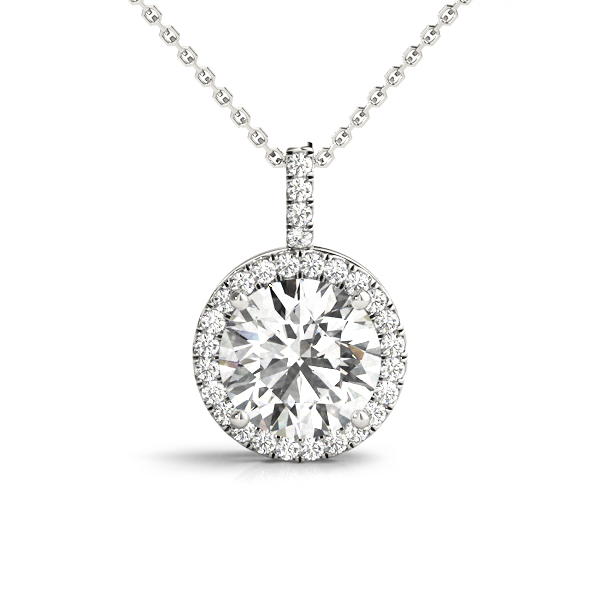 Round Halo Pendant