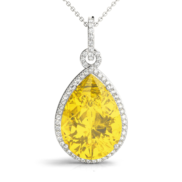 Solitaire Pear Shaped Fashion Pendant