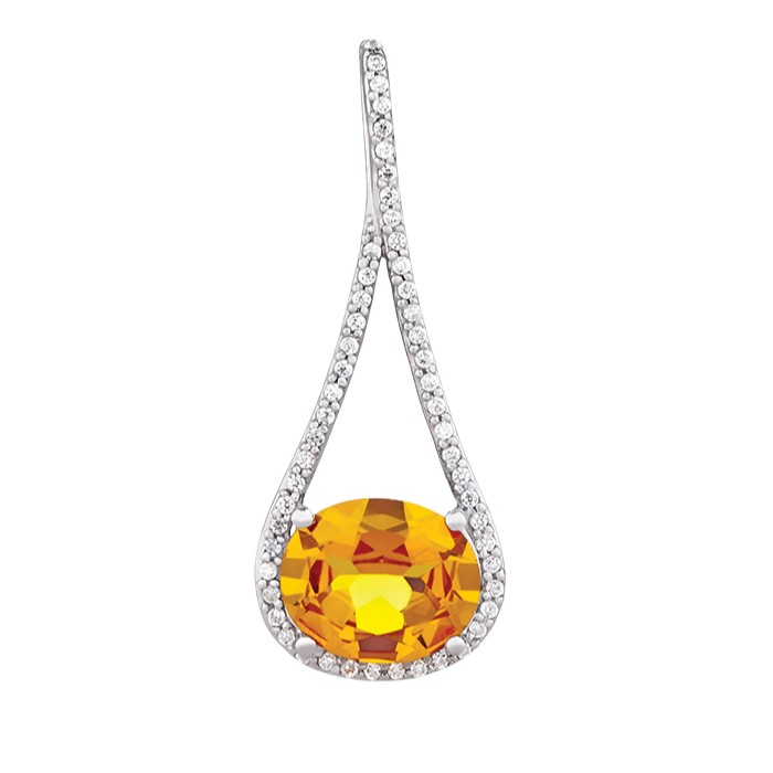 Oval Color Pendant