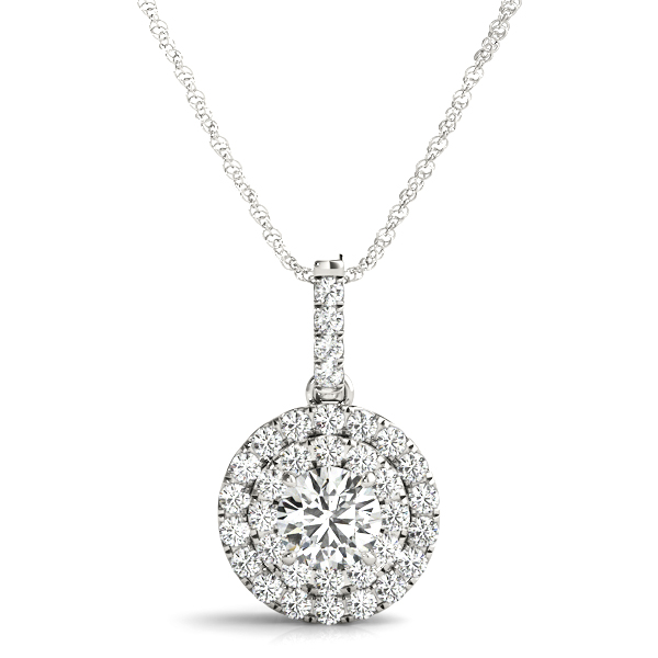 Double Halo Fashion Pendant