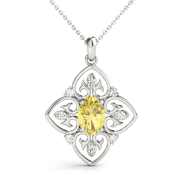 Oval Filigree Pendant