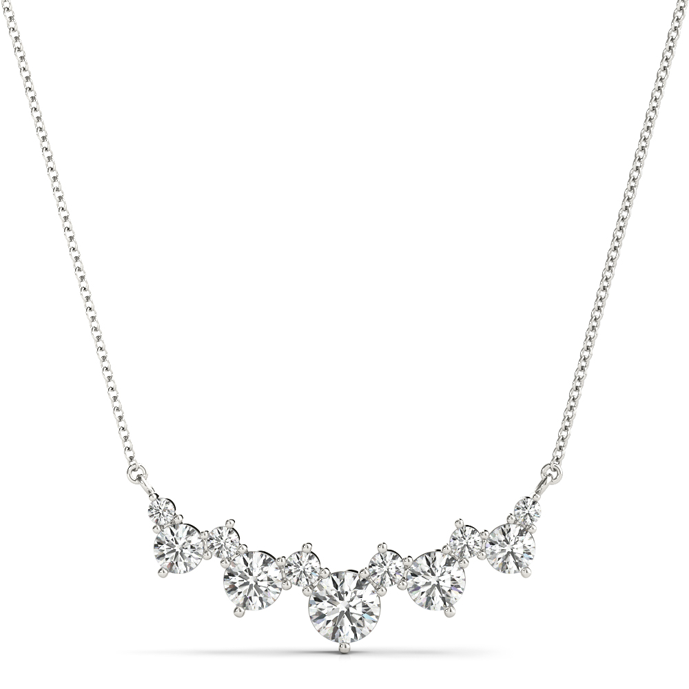 Alternating Round Sized Curved Pendant