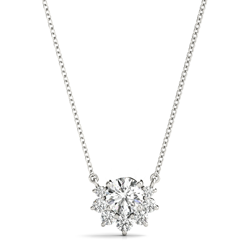 Accented Round Fashion Pendant