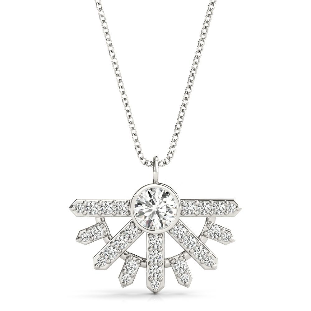 Bezel Set Prong Fashion Pendants