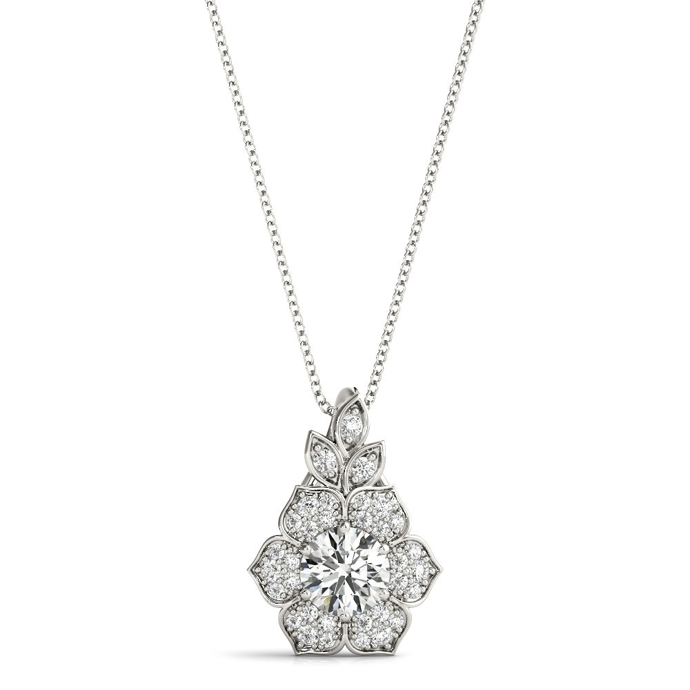 Nature Inspired Flower Halo Pendants