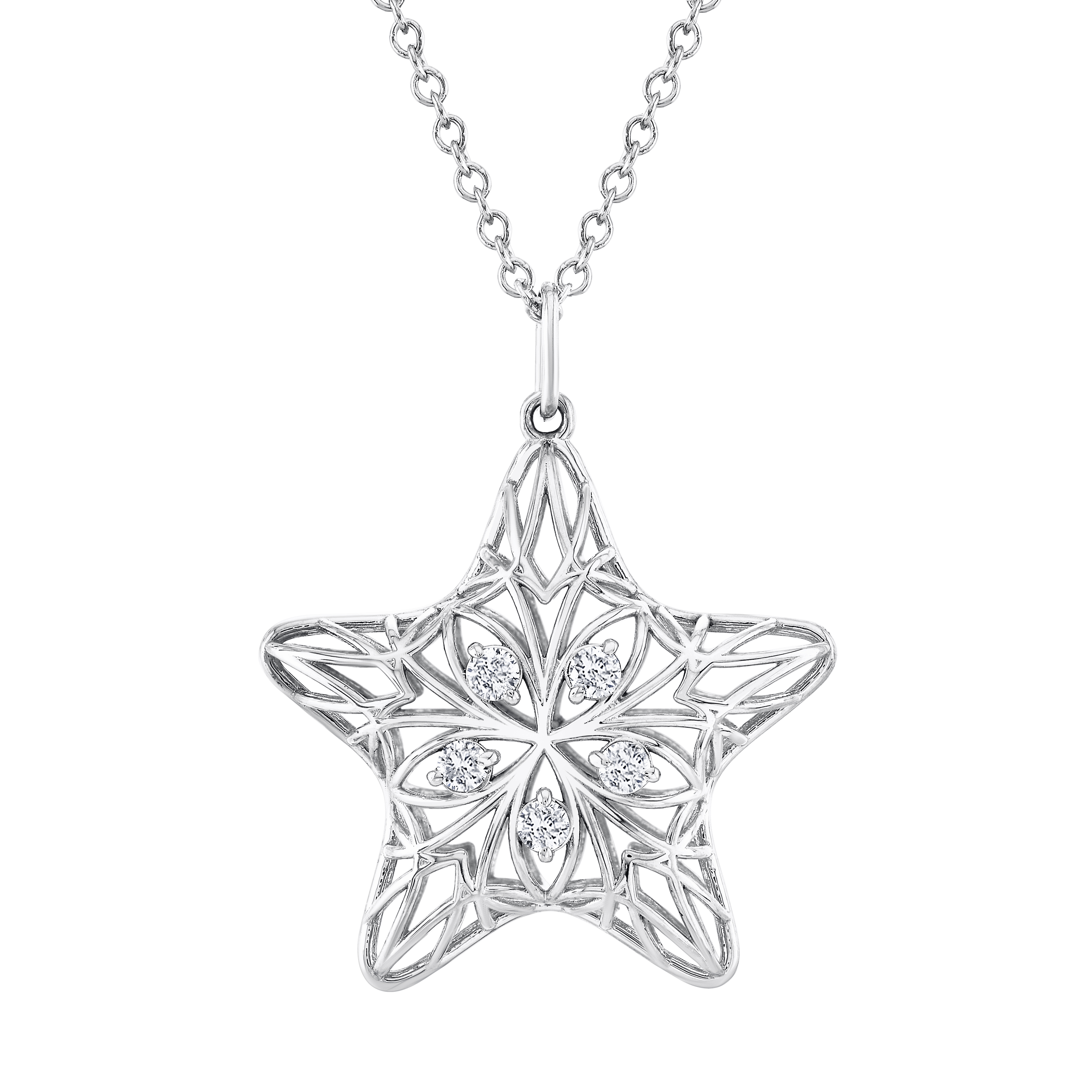 Light Weight Puffy Star Pendant