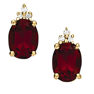 Oval Drop Color Earrings