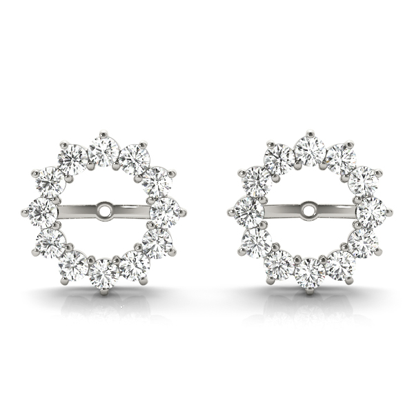 Round Halo Earring Jackets (6.5 mm)