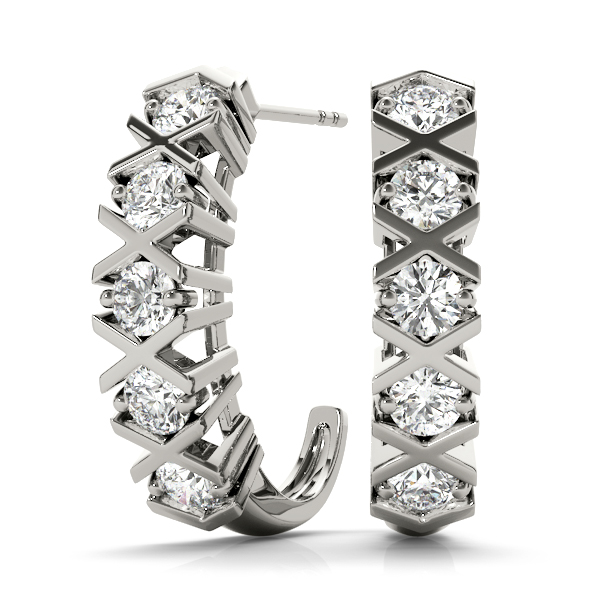 XO Style J-Hoop Earrings