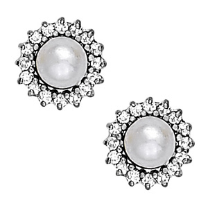 Halo Pearl Earrings