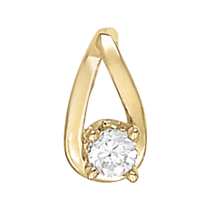 Solitaire Teardrop Earrings