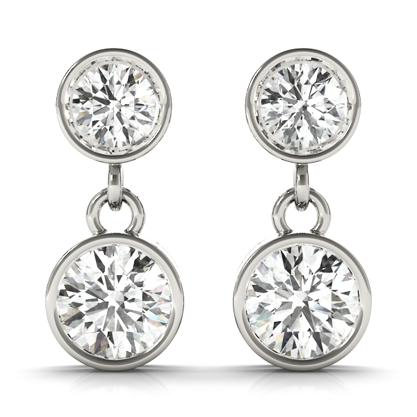 Two-Stone Diamond Dangler Earrings
