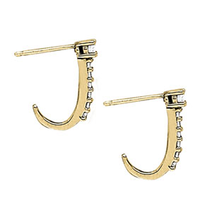 J-Hoop Earrings