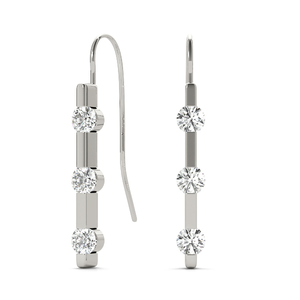 EARRINGS 3 STONE MATCH 30761