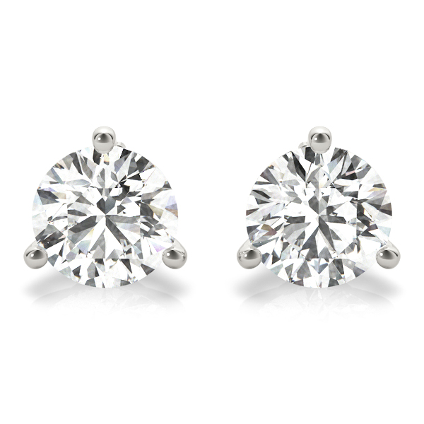 Prong Set Solitaire Earrings