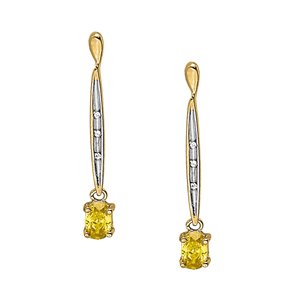Oval Shape Color Earrings