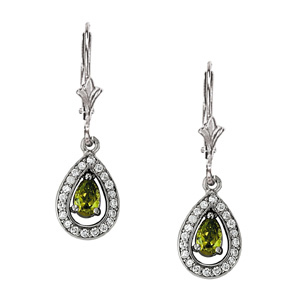 Pear Shape Color Earrings