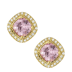 EARRINGS COLOR SQUARE & CUSHION