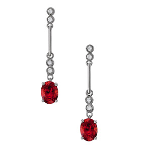Oval Drop Earrings