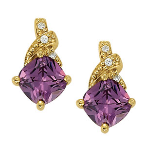 EARRINGS FOR 6X6 CUSHION