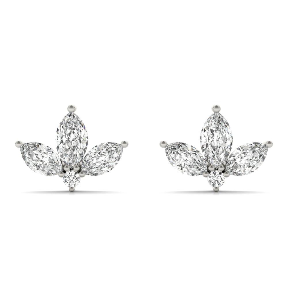 Marquise Floral Earrings