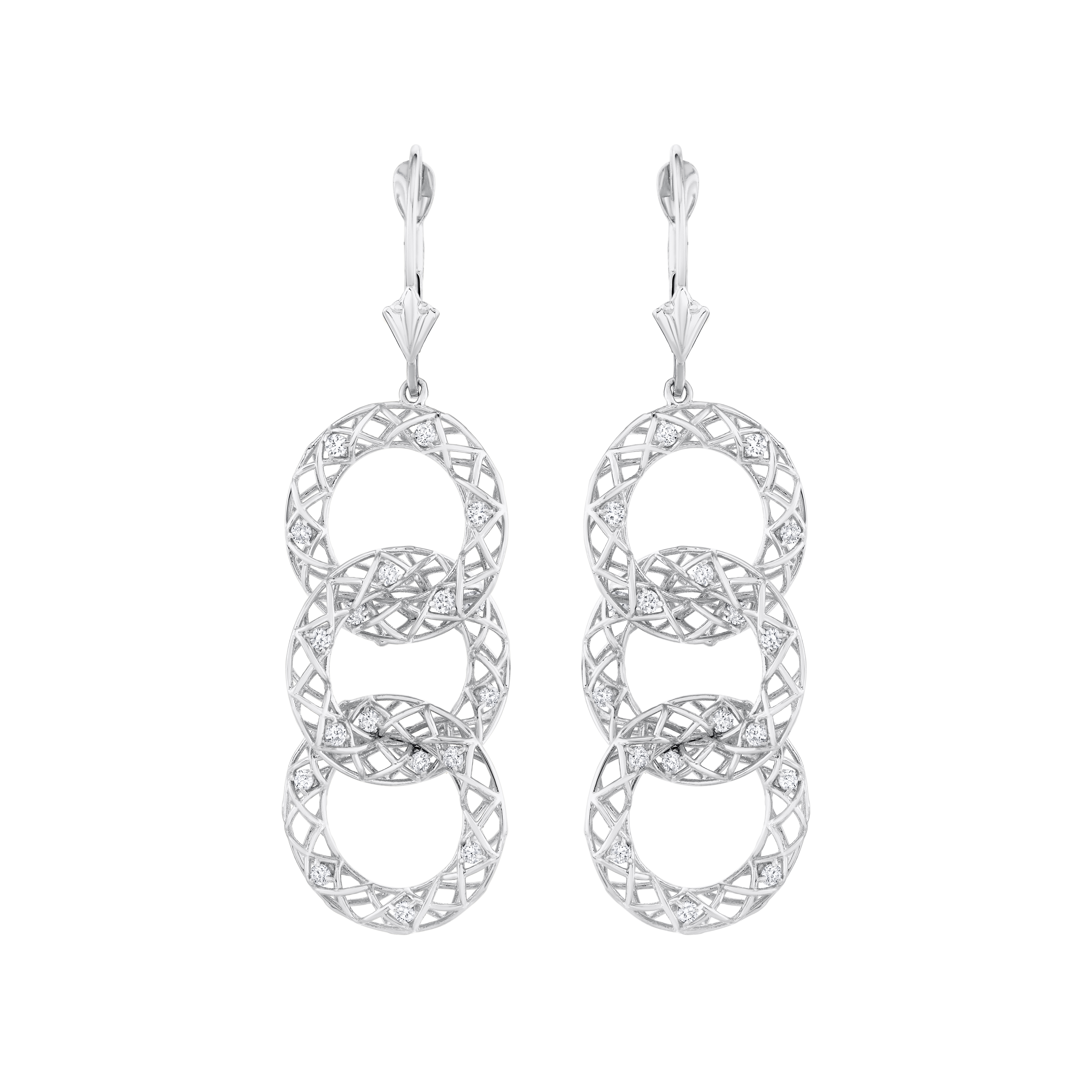 Light Weight 3 Circle Earrings