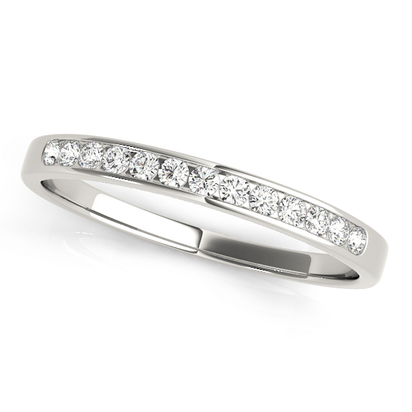 Channel Set Wedding Band
