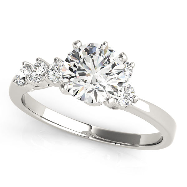Bypass Peg Head Engagement Ring