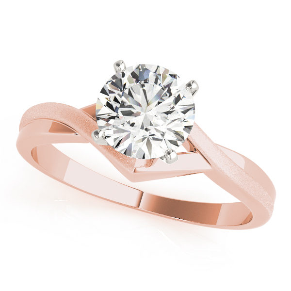 Twisted Shank Solitaire Engagement Ring