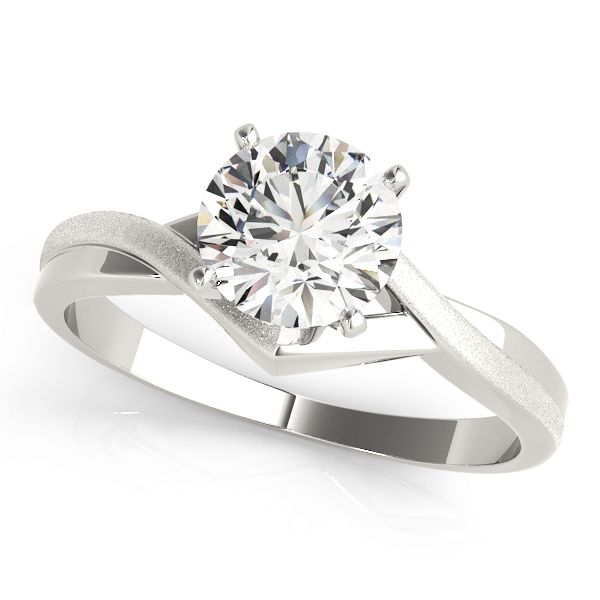 Twisted Shank Solitaire Engagement Ring