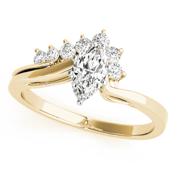Bypass Peg Head Engagement Ring