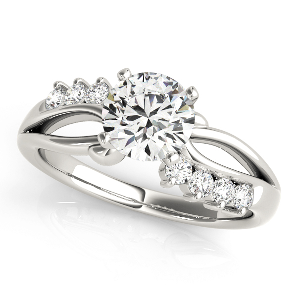 Bypass Peg Head Engagement Ring