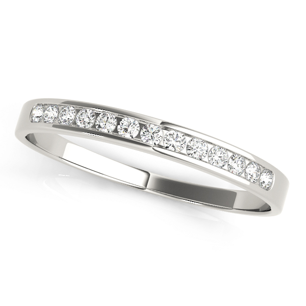Channel Set Wedding Band