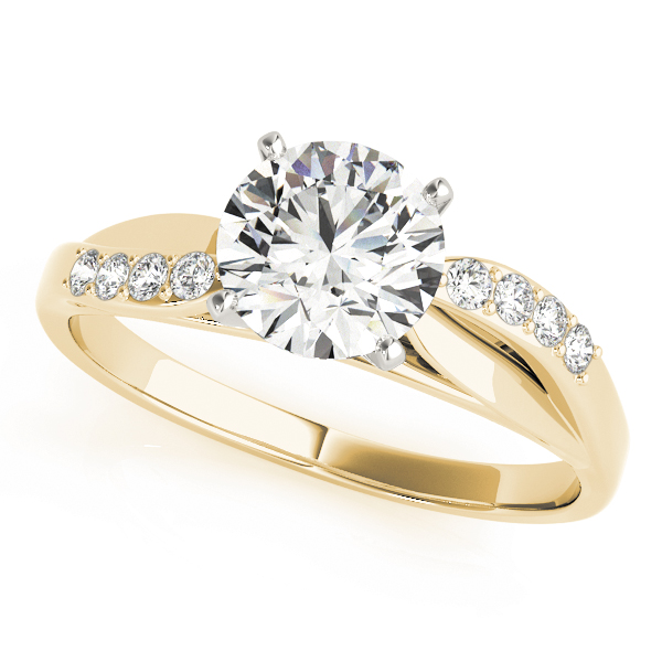 Bypass Split Shank Engagement Ring