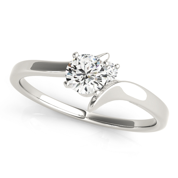 Bypass Peg Head Engagement Ring