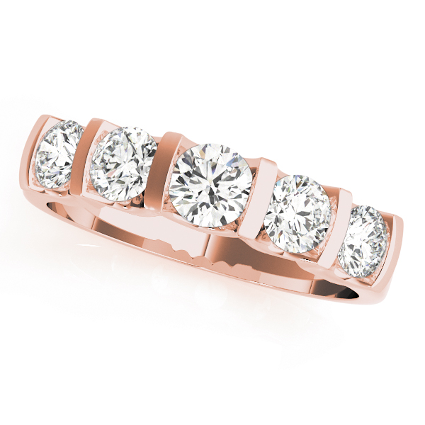 5-Stone Bar Set Wedding Band