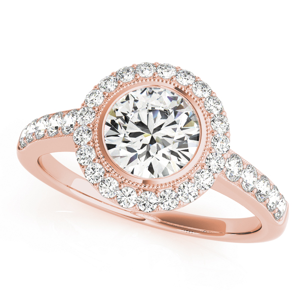The Sofia Halo Engagement Ring II, front view