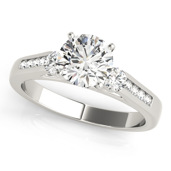 3-Stone Channel Set Engagement Ring
