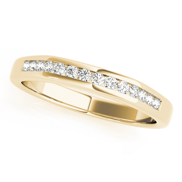 Channel Set Wedding Band