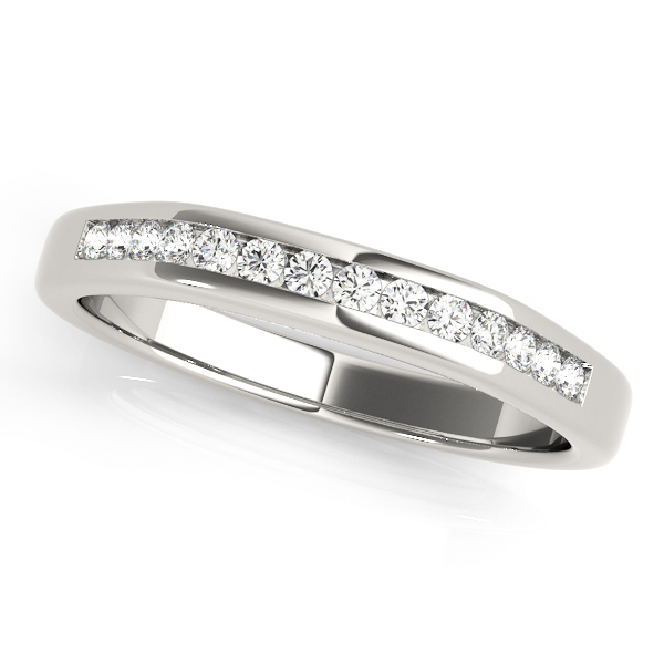 Channel Set Wedding Band