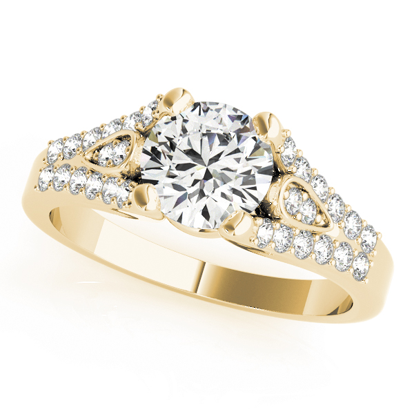 The Genevieve Multi-Row Engagement Ring, front view