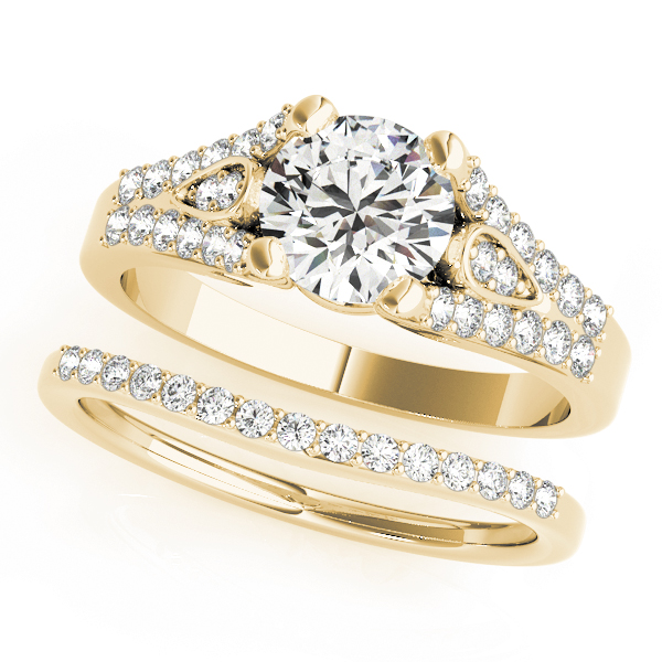 The Genevieve Multi-Row Engagement Ring, set view