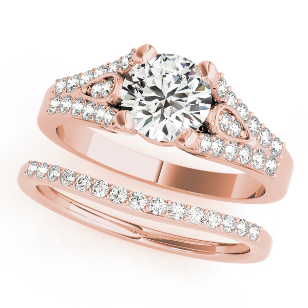 The Genevieve Multi-Row Engagement Ring, set view