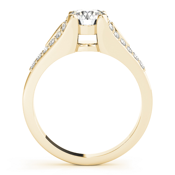 The Genevieve Multi-Row Engagement Ring, side view