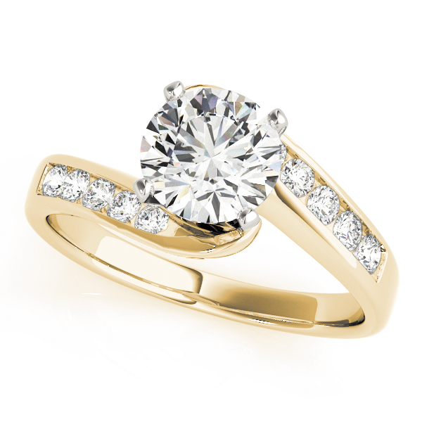 Bypass Channel Set Engagement Ring