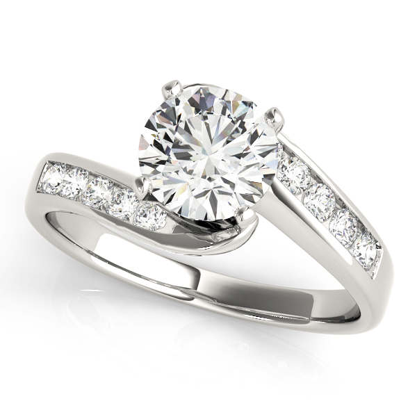 Bypass Channel Set Engagement Ring