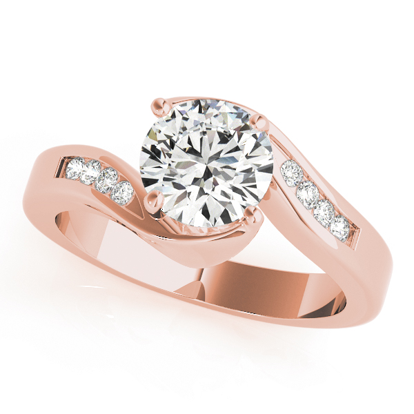 The Frances Bypass Engagement Ring, front view