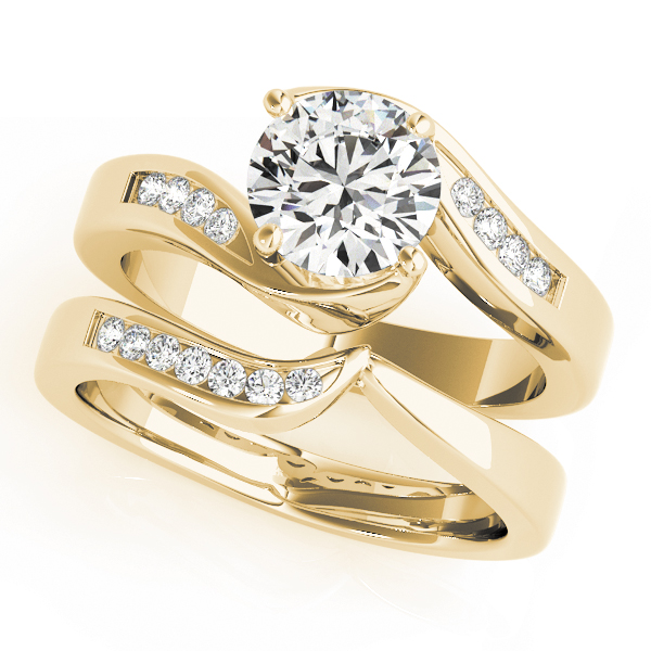 The Frances Bypass Engagement Ring, set view