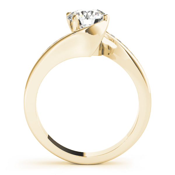 The Frances Bypass Engagement Ring, side view