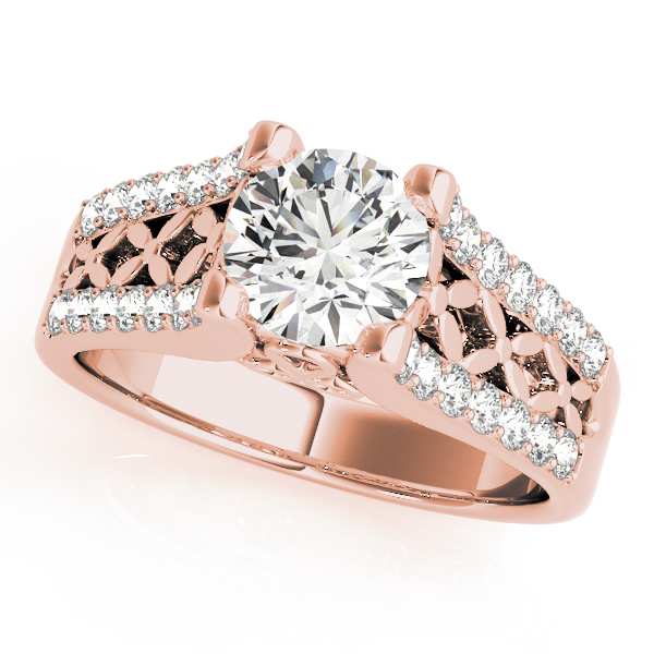 The Tabitha Multi-Row Engagement Ring, front view